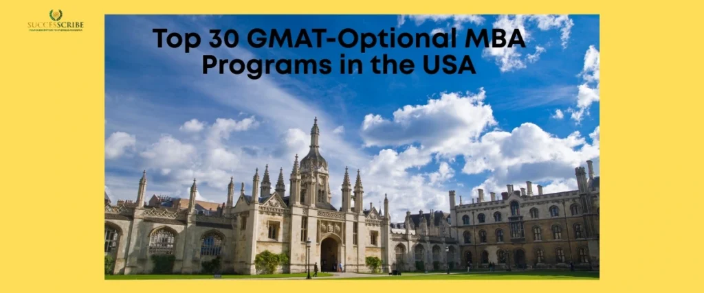 Top 30 GMAT-Optional MBA Programs in the USA