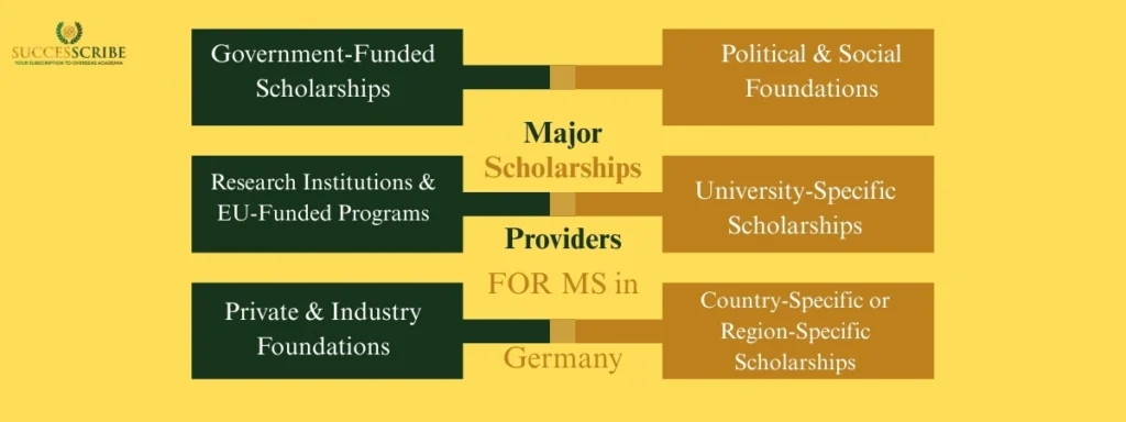 Major Scholarship Providers for MS in Germany
