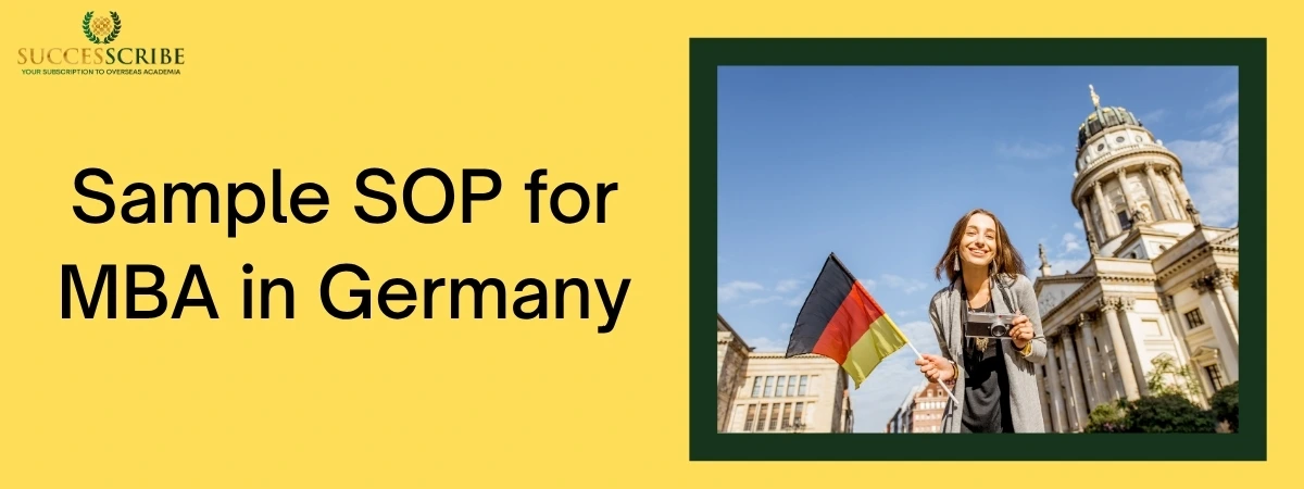 Sample SOP for MBA in Germany