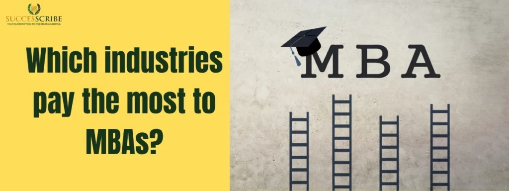 Which industries pay the most to MBAs
