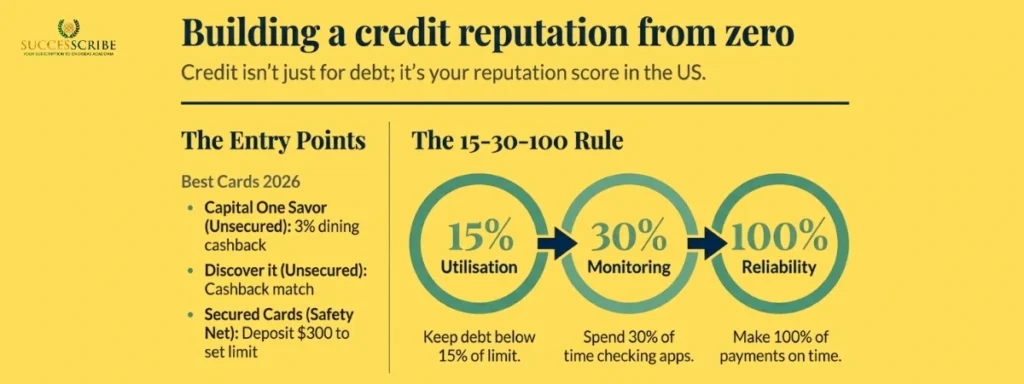 How to Build a US Credit Score from Zero