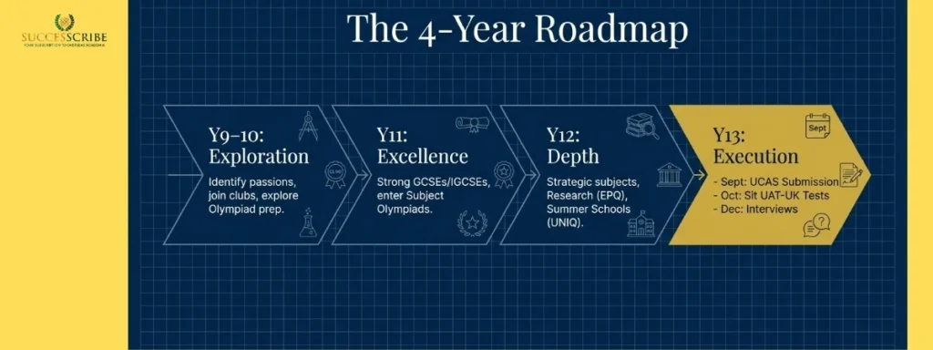 Year-by-Year Profile Building Timeline for Oxford University
