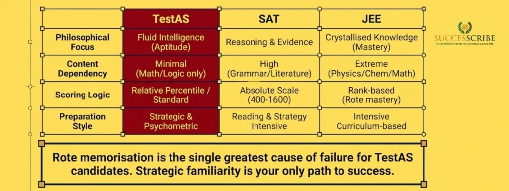 Comparative Analysis_ TestAS vs. SAT vs. JEE